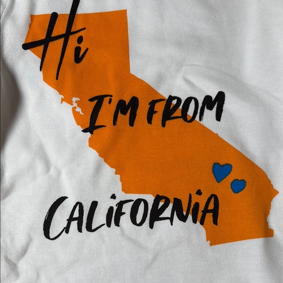 California Dreaming White and Orange Bodysuit - Picture 3 of 5